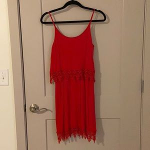 Red summer dress, size S